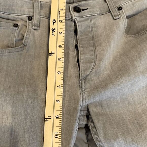 NWOT Rag & Bone Standard Issue Fit 1 Skinny Leg Aged Gray Jeans Men's Size 33 - Picture 12 of 14